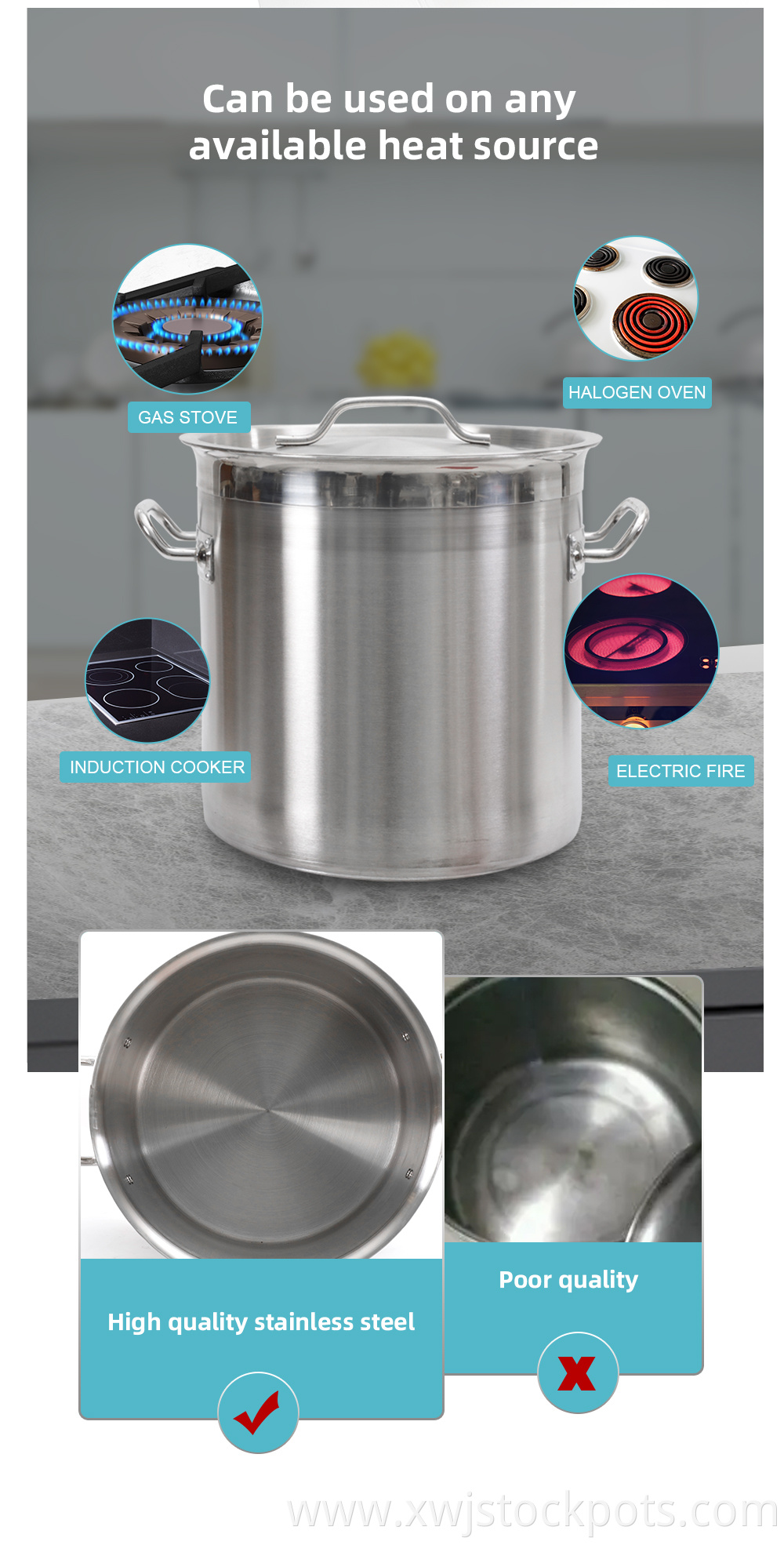 Stainless Steel Stockpot